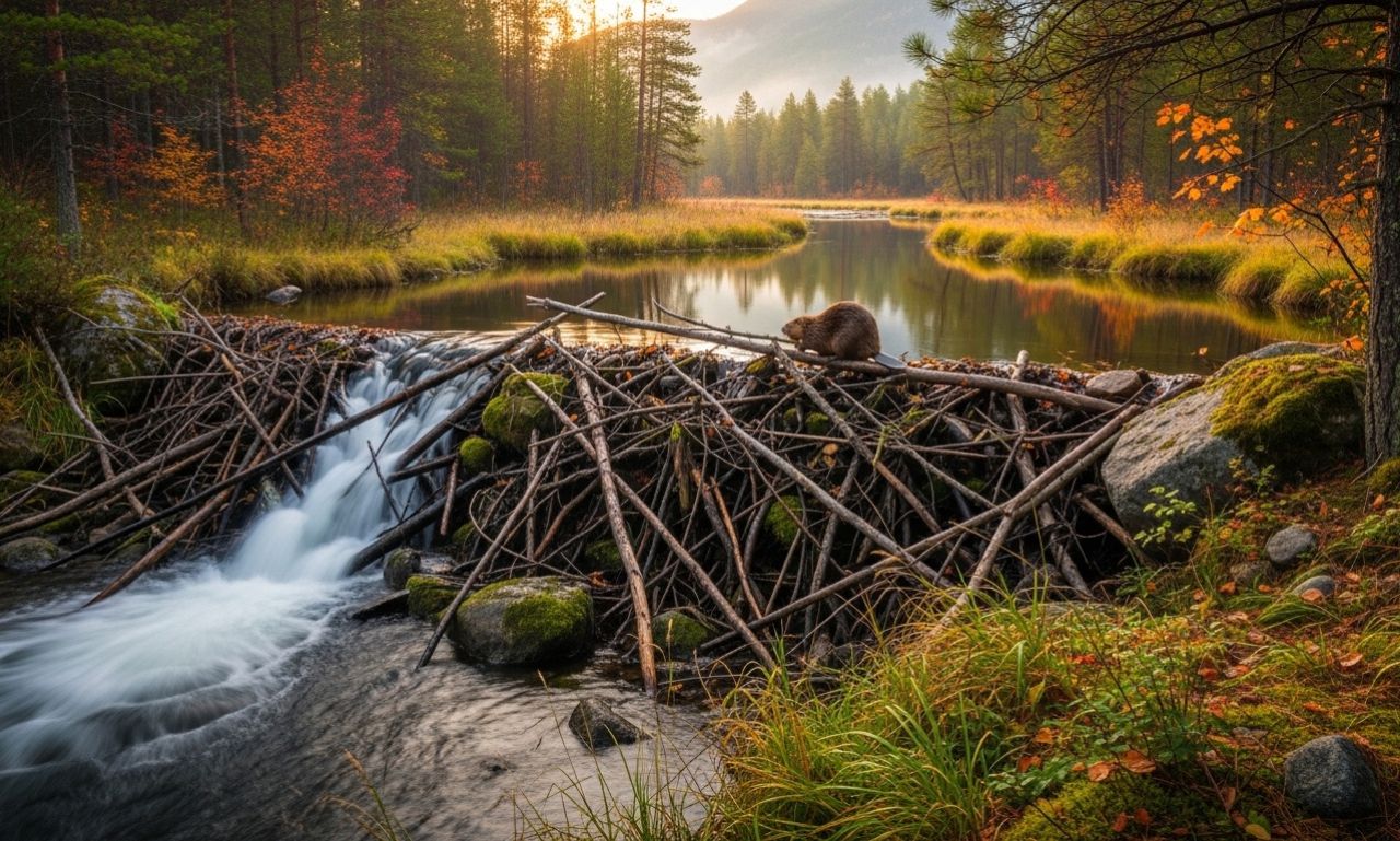 Meta Description: Discover what a beaver dam is, how beavers build these natural structures, and why they are important for ecosystems, wetlands, and wildlife. 🦫🌿